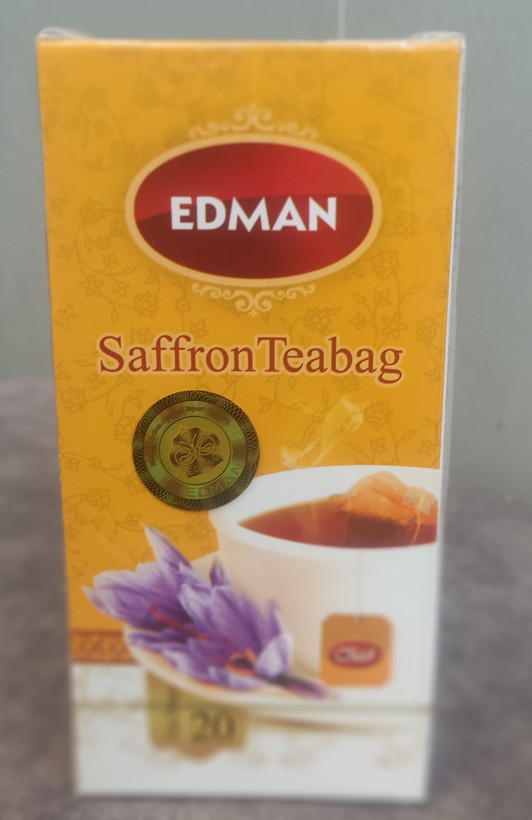 چای سیاه و زعفران ادمان بسته 20عددی